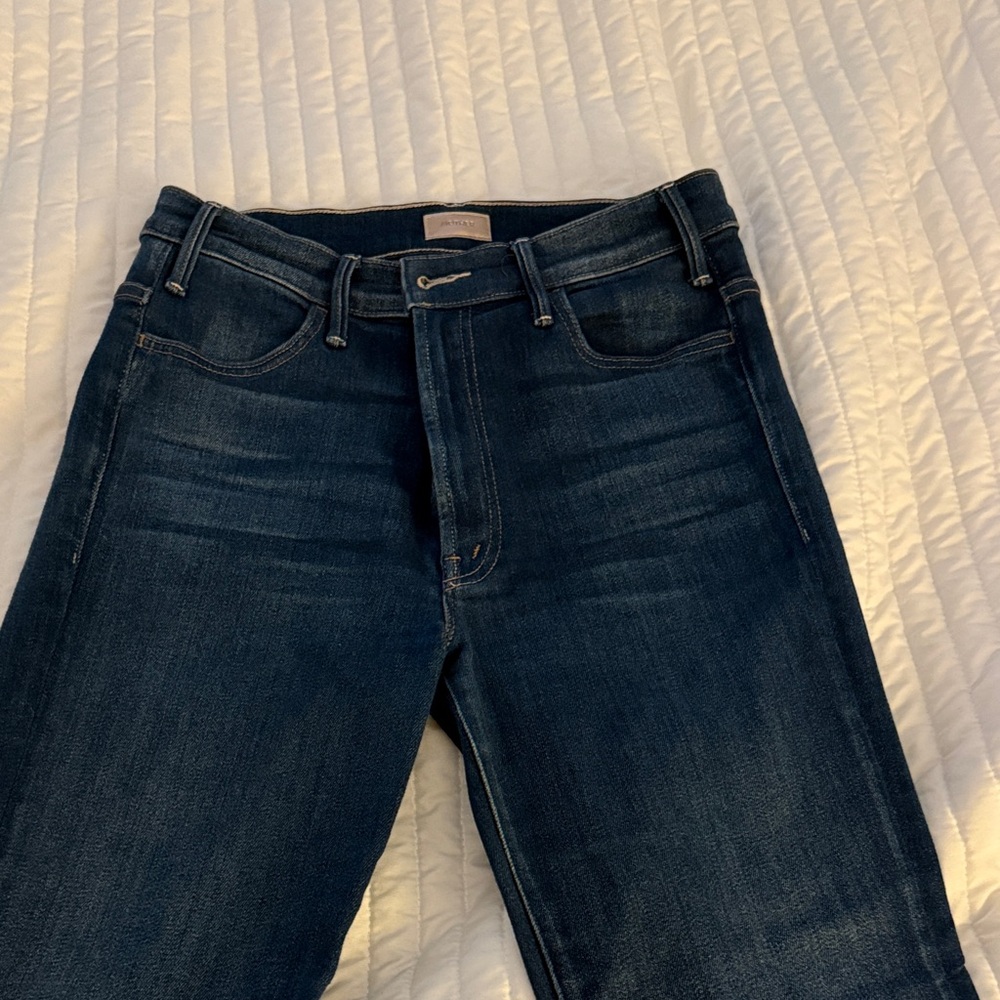 MOTHER Women's Straight Leg Jeans - Dark Blue